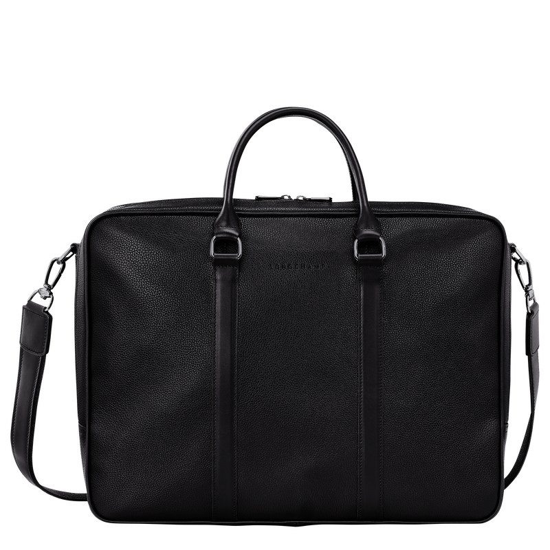 Longchamp Le Foulonné L Briefcase Schwarz | 4583XQPIY