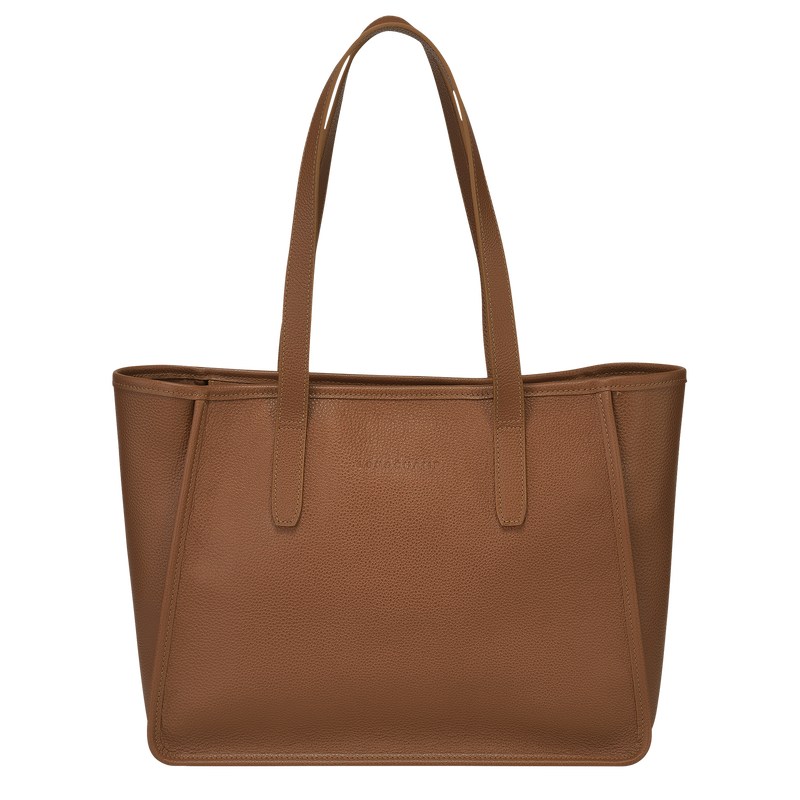 Longchamp Le Foulonné L Tote Bag Caramel | 5382GKSUL