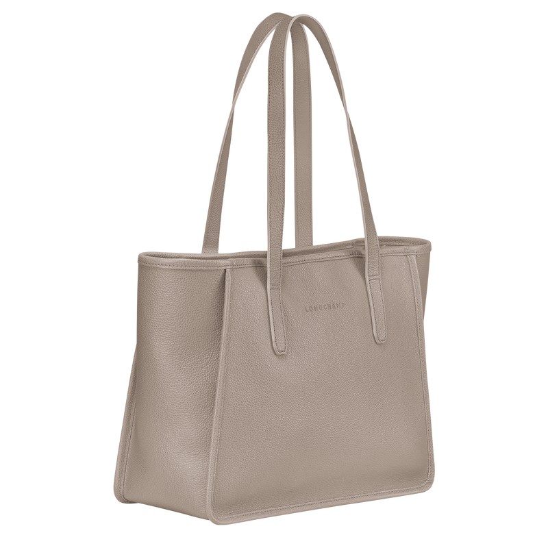 Longchamp Le Foulonné L Tote Bag Turtledove | 6371STCEM