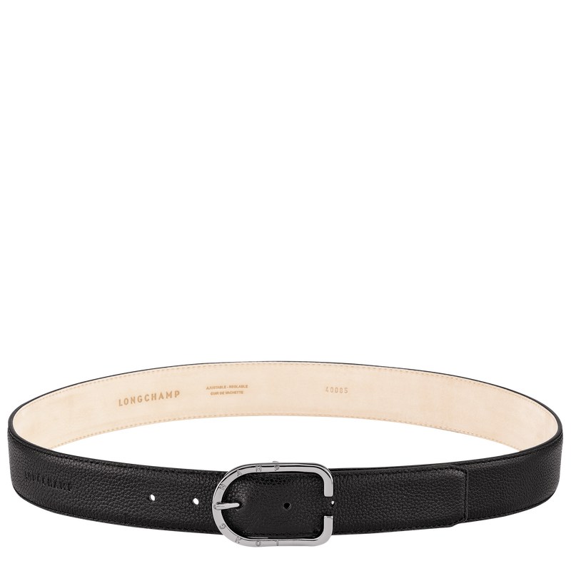 Longchamp Le Foulonné Ladies\' Belt Schwarz | 7685TPQRV