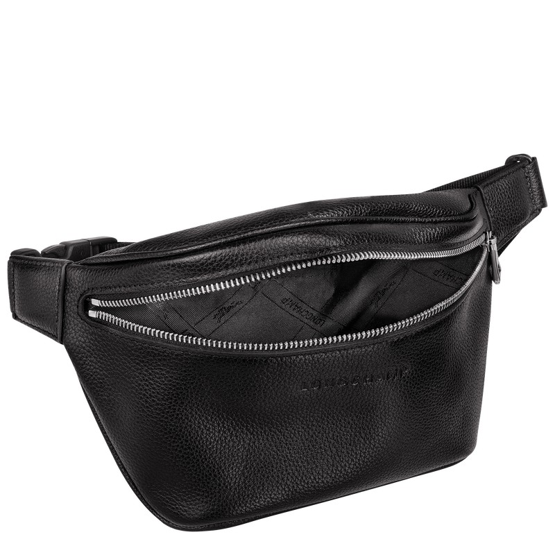 Longchamp Le Foulonné M Belt Bag Schwarz | 0836SCQRO