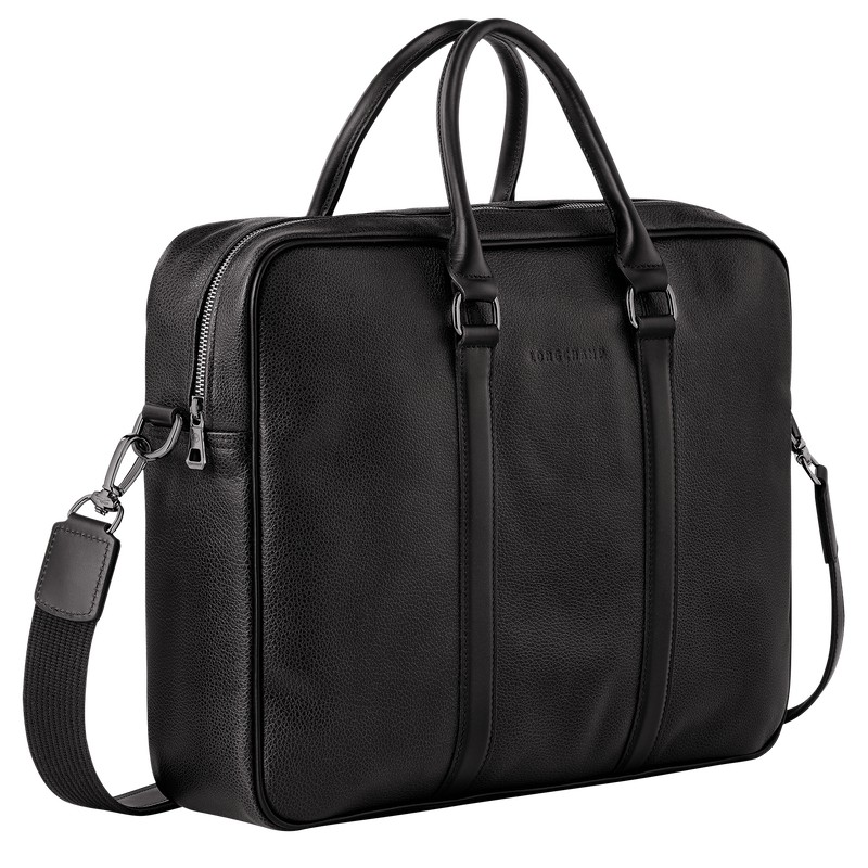 Longchamp Le Foulonné M Briefcase Schwarz | 5286ICAEB