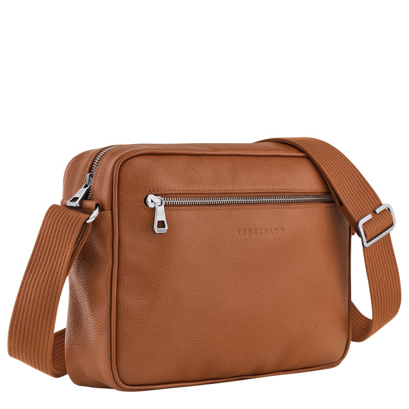 Longchamp Le Foulonné M Camera Bag Caramel | 2056AFXQZ