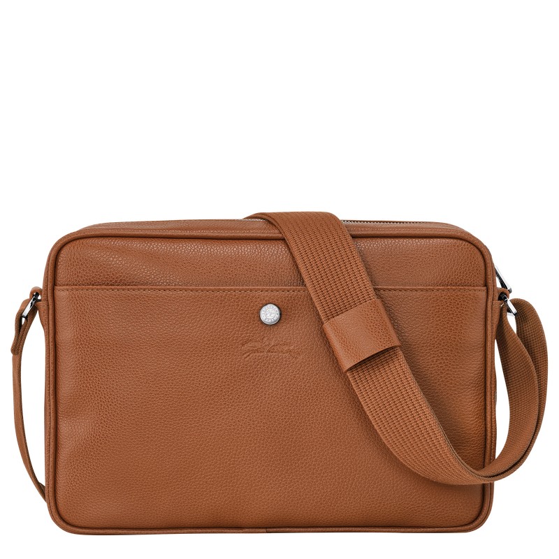 Longchamp Le Foulonné M Camera Bag Caramel | 2056AFXQZ