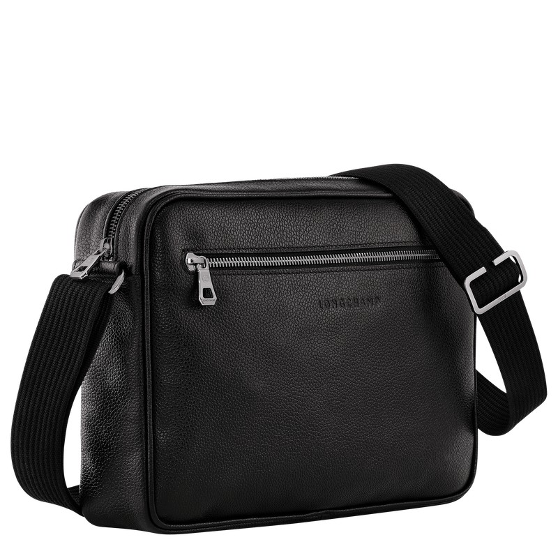 Longchamp Le Foulonné M Camera Bag Schwarz | 0251JNDPZ