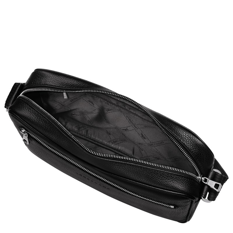 Longchamp Le Foulonné M Camera Bag Schwarz | 0251JNDPZ