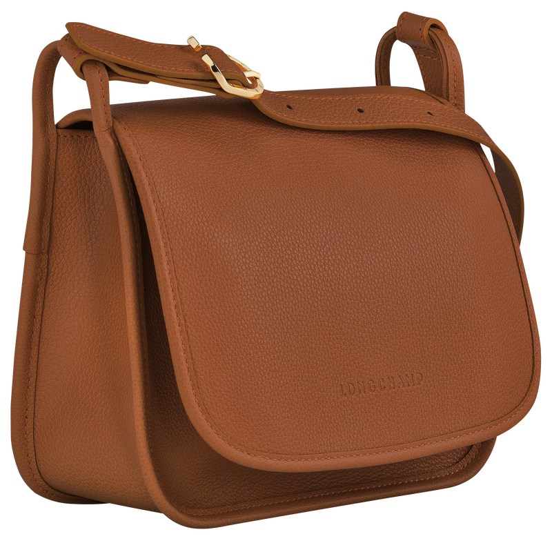 Longchamp Le Foulonné M Crossbody Bag Caramel | 8749OYTFB