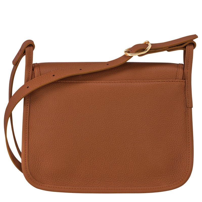 Longchamp Le Foulonné M Crossbody Bag Caramel | 8749OYTFB