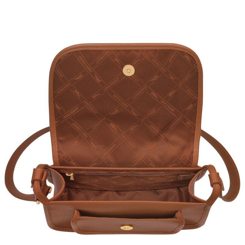 Longchamp Le Foulonné M Crossbody Bag Caramel | 8749OYTFB