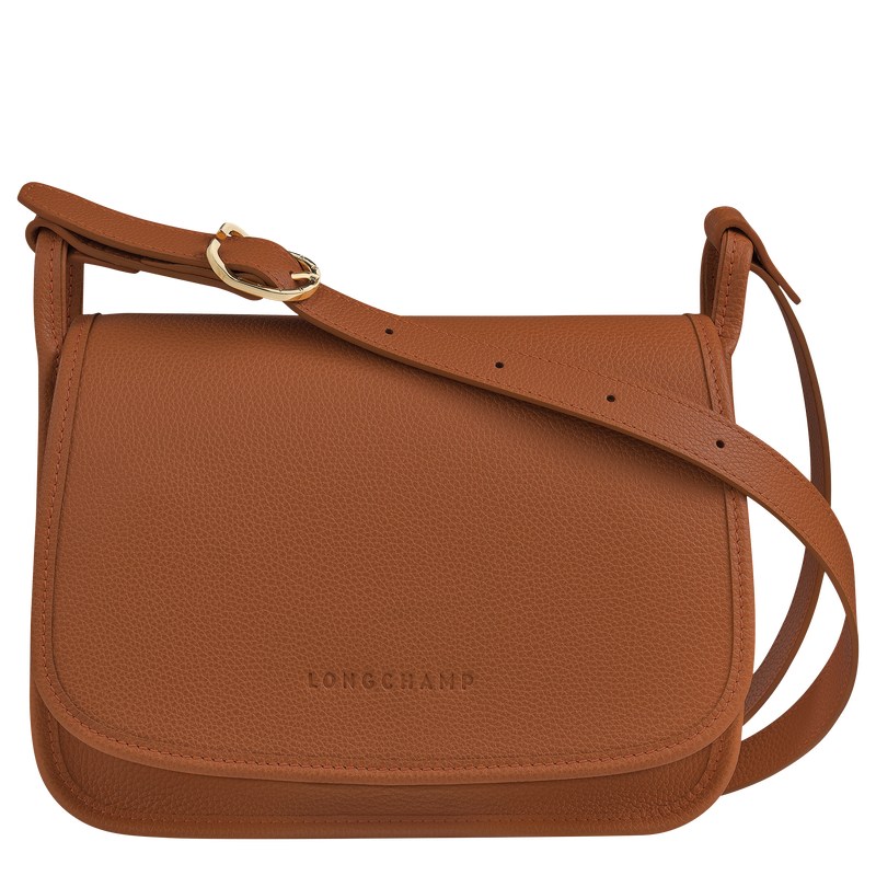 Longchamp Le Foulonné M Crossbody Bag Caramel | 8749OYTFB