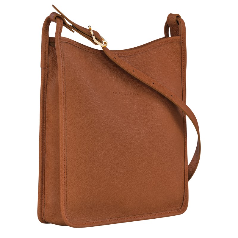 Longchamp Le Foulonné M Crossbody Bag Caramel | 1960ZWXEO