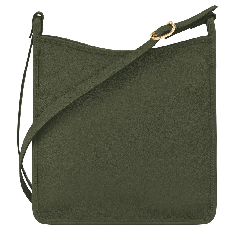 Longchamp Le Foulonné M Crossbody Bag Khaki | 5896XIYRC