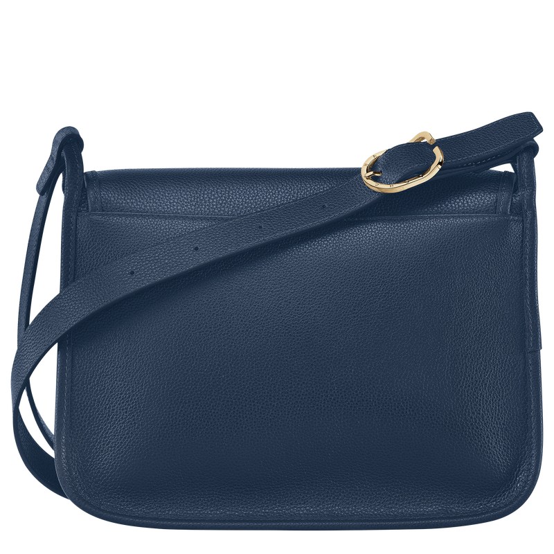 Longchamp Le Foulonné M Crossbody Bag Navy | 4039QUXTA