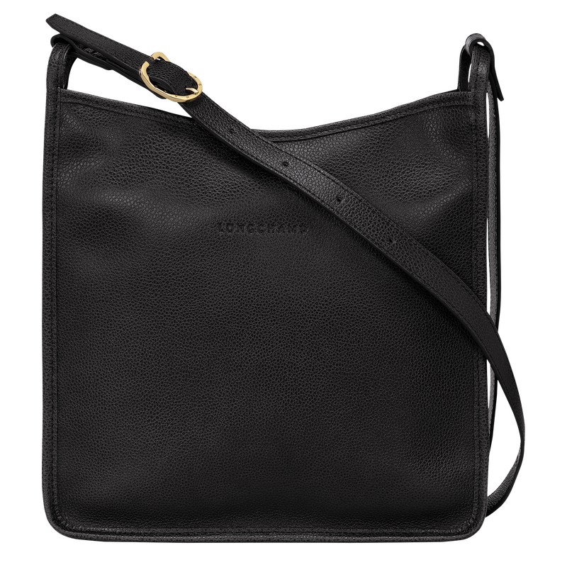 Longchamp Le Foulonné M Crossbody Bag Schwarz | 3026VFBDX