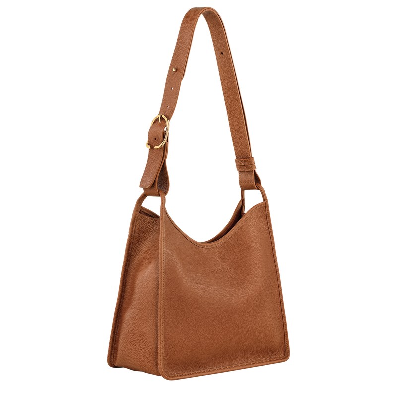 Longchamp Le Foulonné M Hobo Bag Caramel | 9650FUVPE