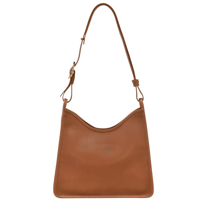 Longchamp Le Foulonné M Hobo Bag Caramel | 9650FUVPE