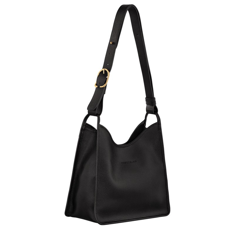 Longchamp Le Foulonné M Hobo Bag Schwarz | 2714AQLTW