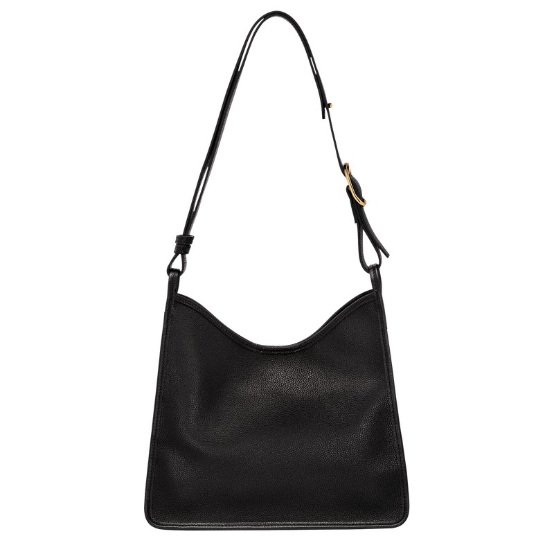 Longchamp Le Foulonné M Hobo Bag Schwarz | 2714AQLTW