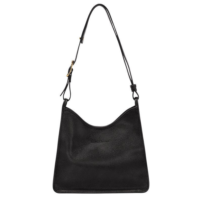 Longchamp Le Foulonné M Hobo Bag Schwarz | 2714AQLTW