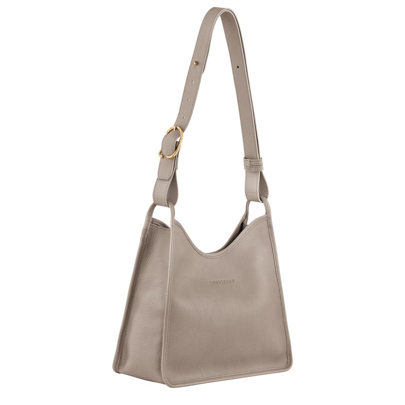 Longchamp Le Foulonné M Hobo Bag Turtledove | 0834FBPYX