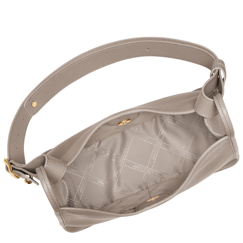 Longchamp Le Foulonné M Hobo Bag Turtledove | 0834FBPYX