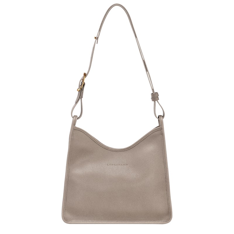 Longchamp Le Foulonné M Hobo Bag Turtledove | 0834FBPYX