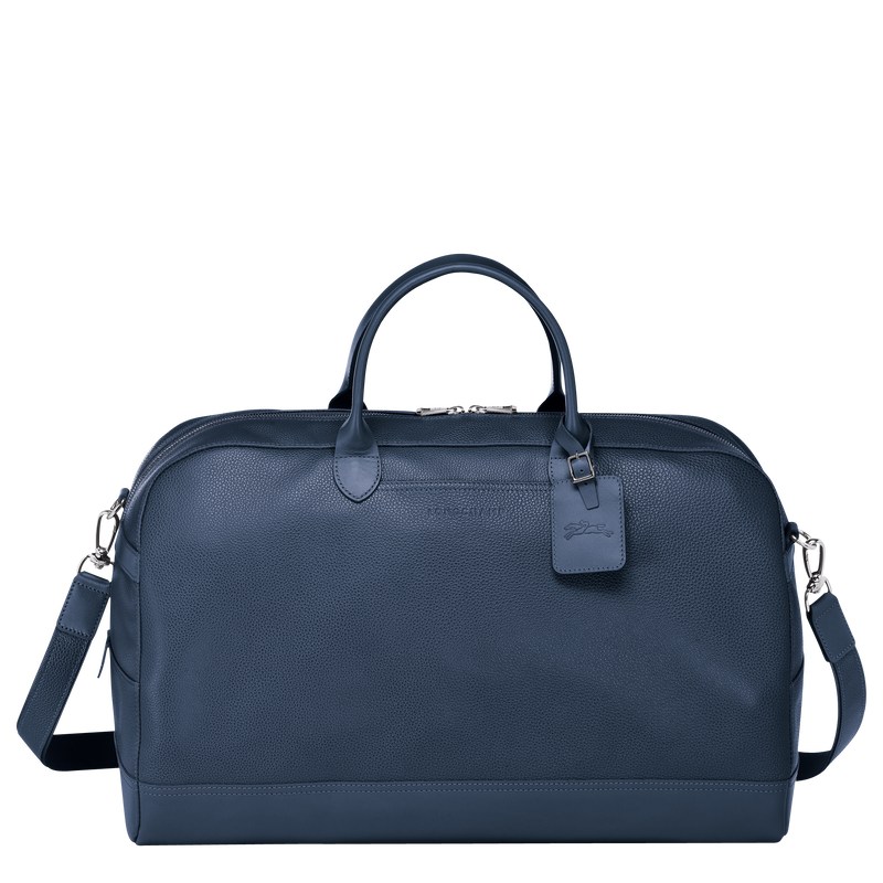 Longchamp Le Foulonné M Travel Bag Navy | 2785AFJSO