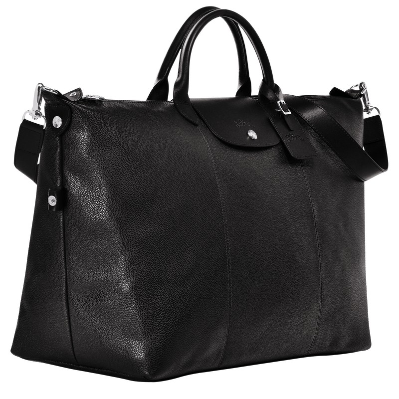 Longchamp Le Foulonné M Travel Bag Schwarz | 3067VROGF