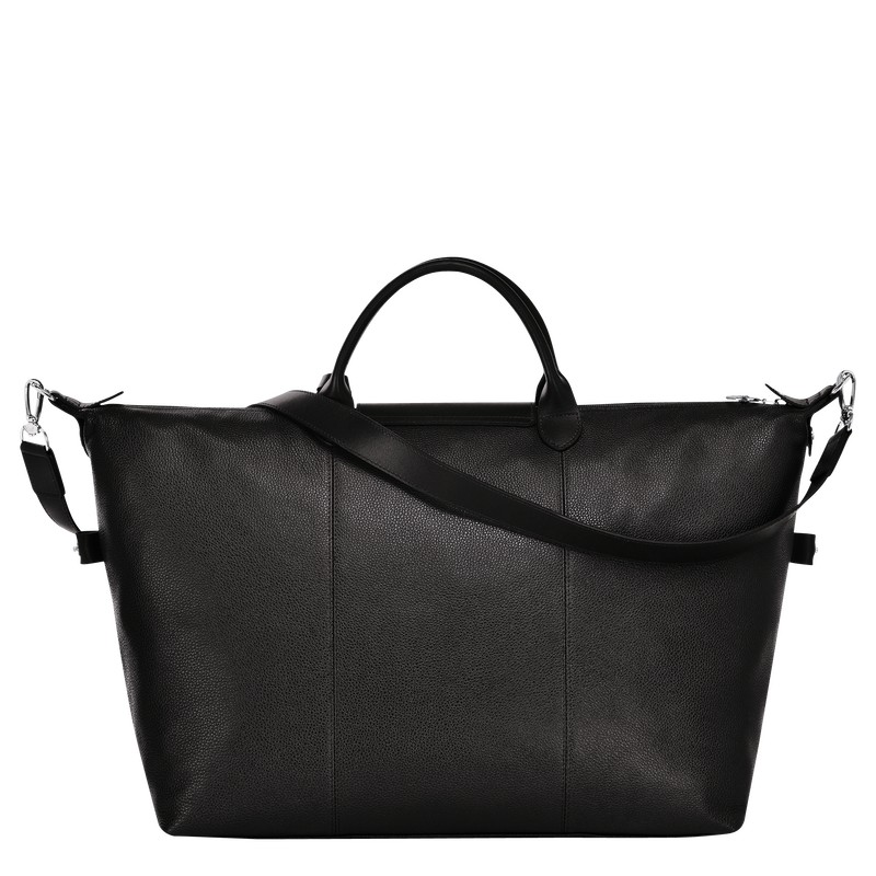 Longchamp Le Foulonné M Travel Bag Schwarz | 3067VROGF