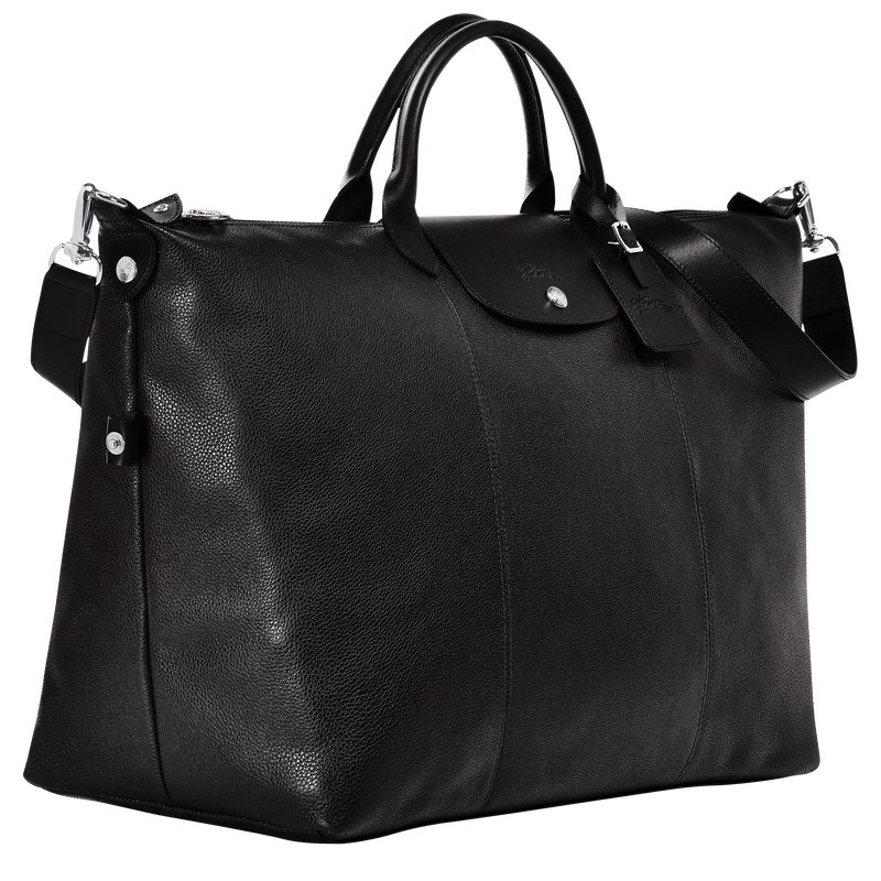 Longchamp Le Foulonné M Travel Bag Schwarz | 5294AGSJV