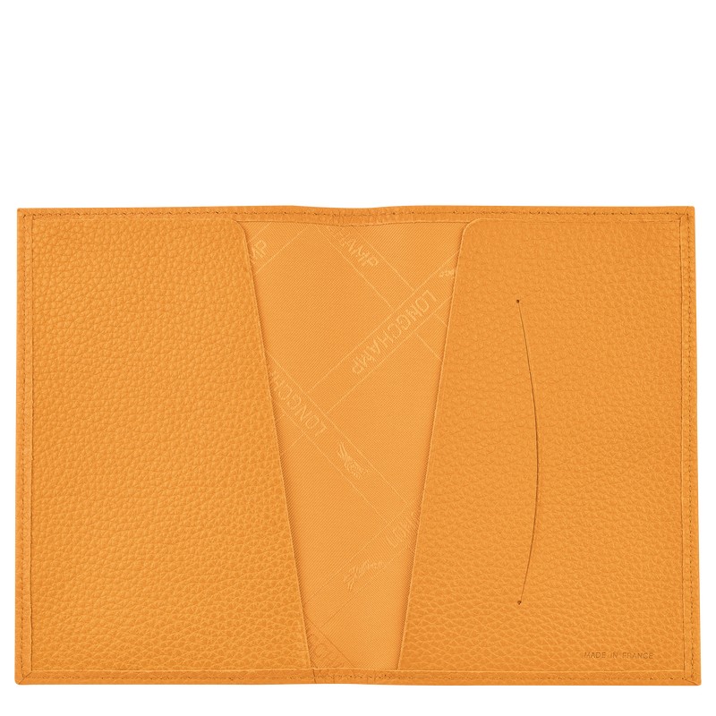 Longchamp Le Foulonné Passport Cover Aprikose | 4210BFOSX