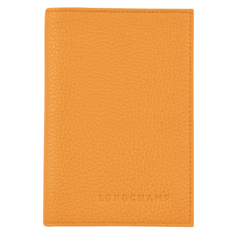 Longchamp Le Foulonné Passport Cover Aprikose | 4210BFOSX