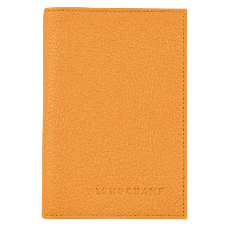 Longchamp Le Foulonné Passport Cover Aprikose | 8306LCUMN