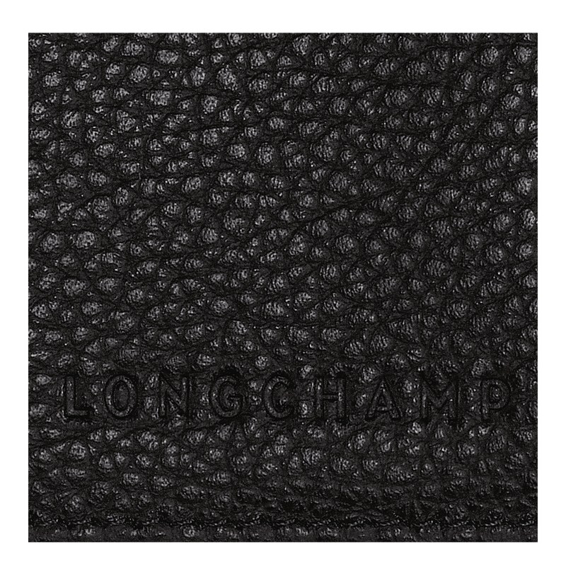 Longchamp Le Foulonné Passport Cover Schwarz | 7413YOAMS