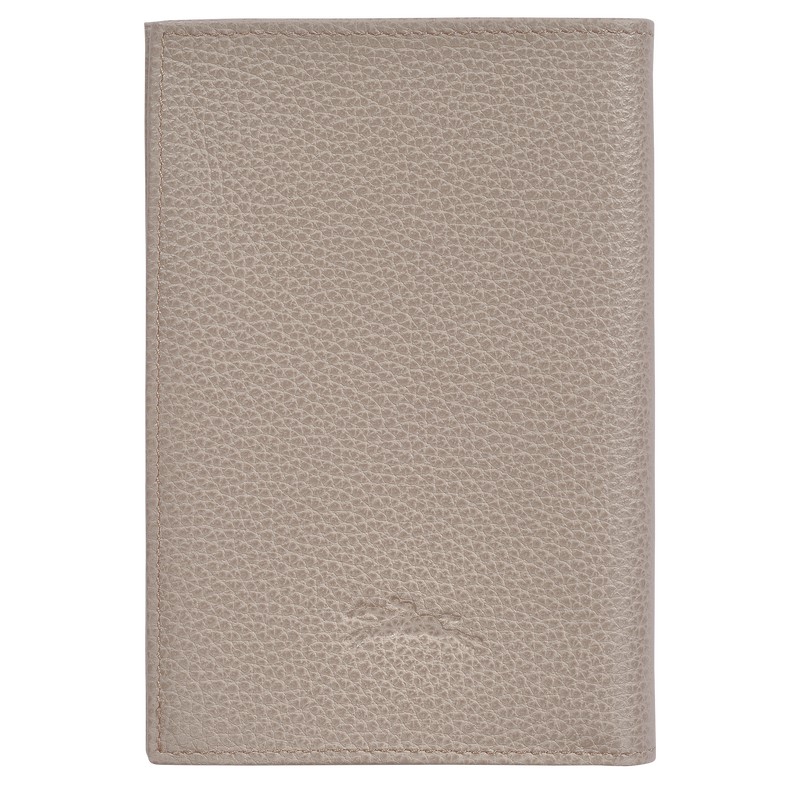 Longchamp Le Foulonné Passport Cover Turtledove | 3912XJMNZ