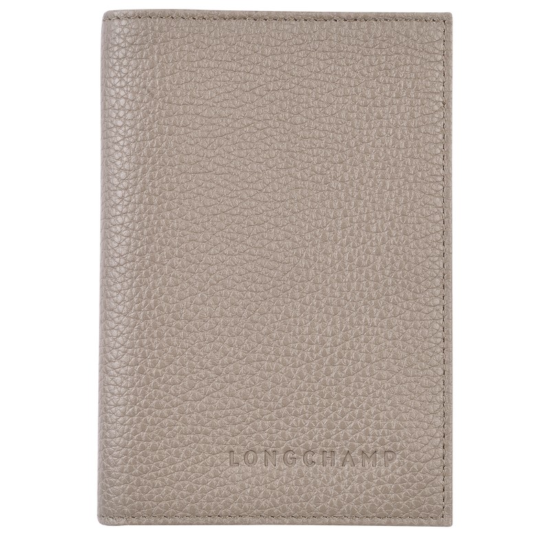 Longchamp Le Foulonné Passport Cover Turtledove | 3912XJMNZ