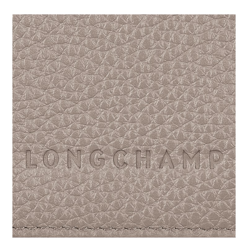 Longchamp Le Foulonné Passport Cover Turtledove | 0591WFSGV