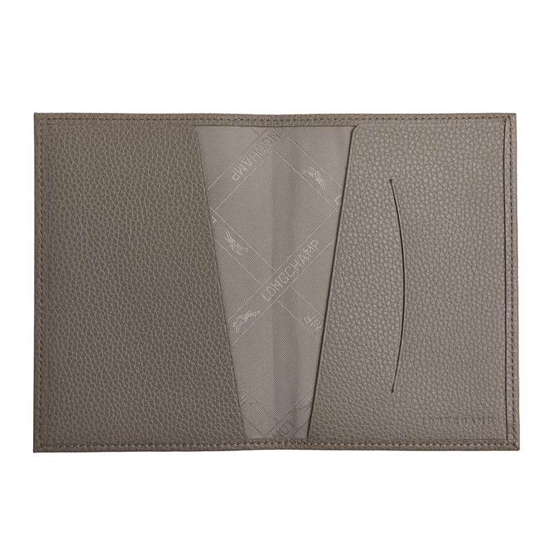 Longchamp Le Foulonné Passport Cover Turtledove | 3054CUBLF