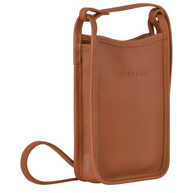 Longchamp Le Foulonné Phone Case Caramel | 6420VENQL