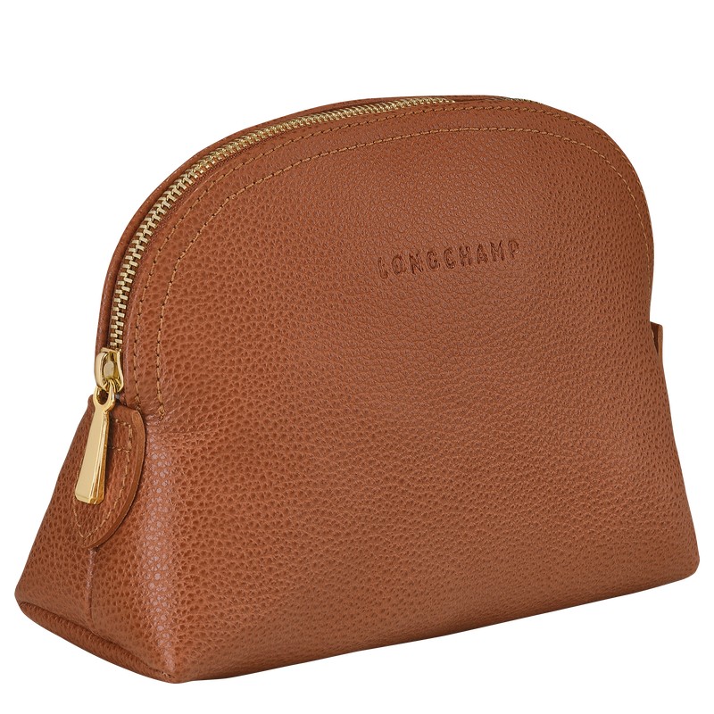 Longchamp Le Foulonné Pouch Caramel | 2541FPARZ