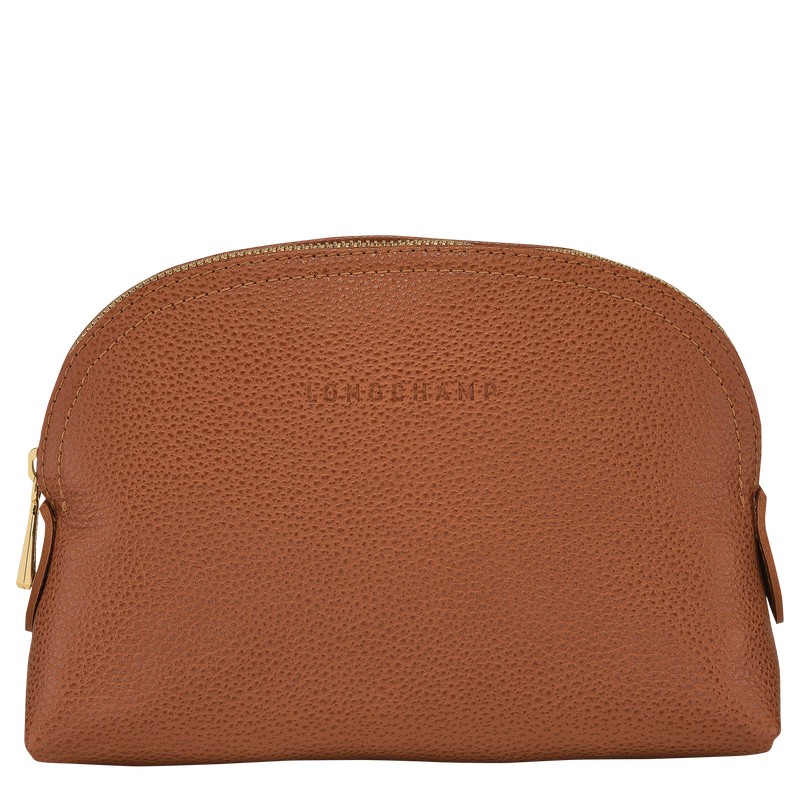 Longchamp Le Foulonné Pouch Caramel | 2541FPARZ