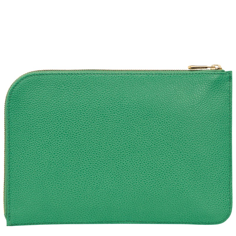 Longchamp Le Foulonné Pouch Grün | 9145CQROT