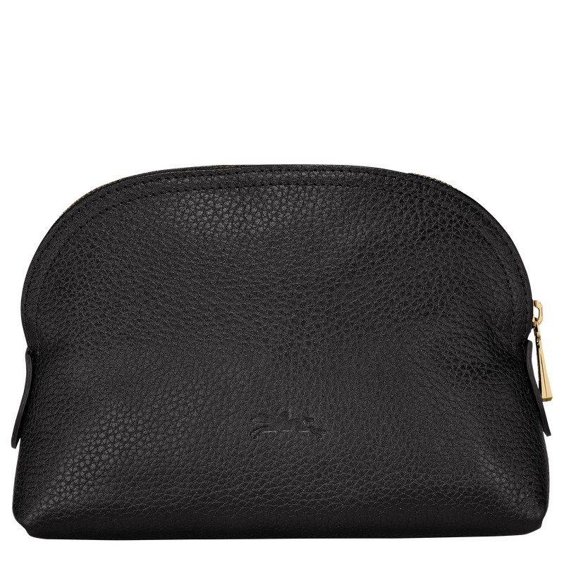 Longchamp Le Foulonné Pouch Schwarz | 0416WTQSU