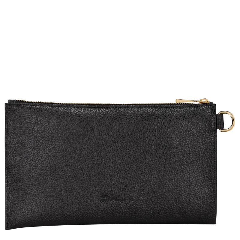 Longchamp Le Foulonné Pouch Schwarz | 0789EIKNC