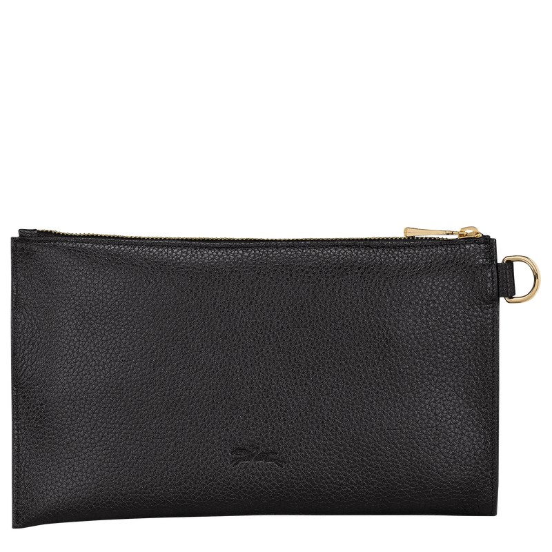 Longchamp Le Foulonné Pouch Schwarz | 1762MXZNC