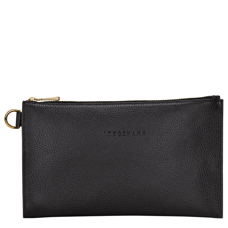 Longchamp Le Foulonné Pouch Schwarz | 1762MXZNC