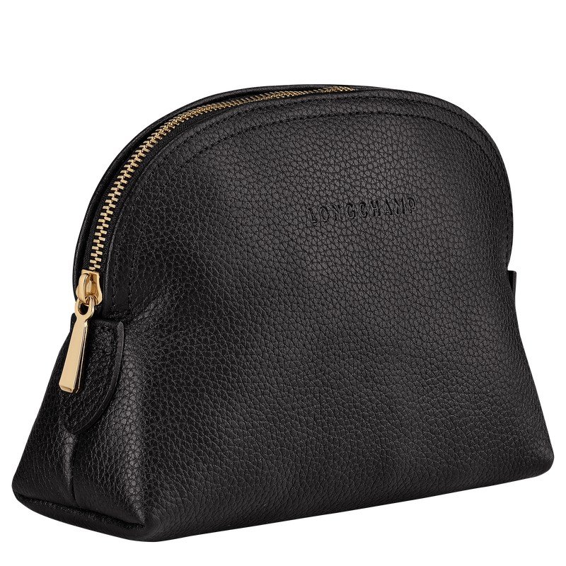 Longchamp Le Foulonné Pouch Schwarz | 5368LGXHV