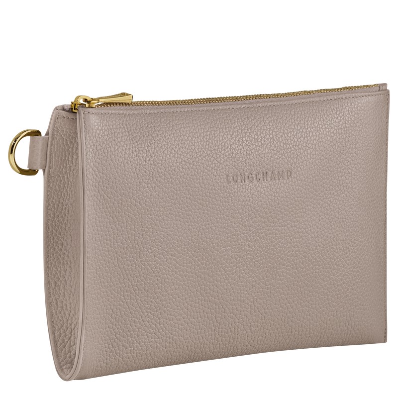 Longchamp Le Foulonné Pouch Turtledove | 1236ONDUC