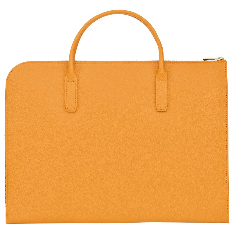 Longchamp Le Foulonné S Briefcase Aprikose | 0153NMQHR