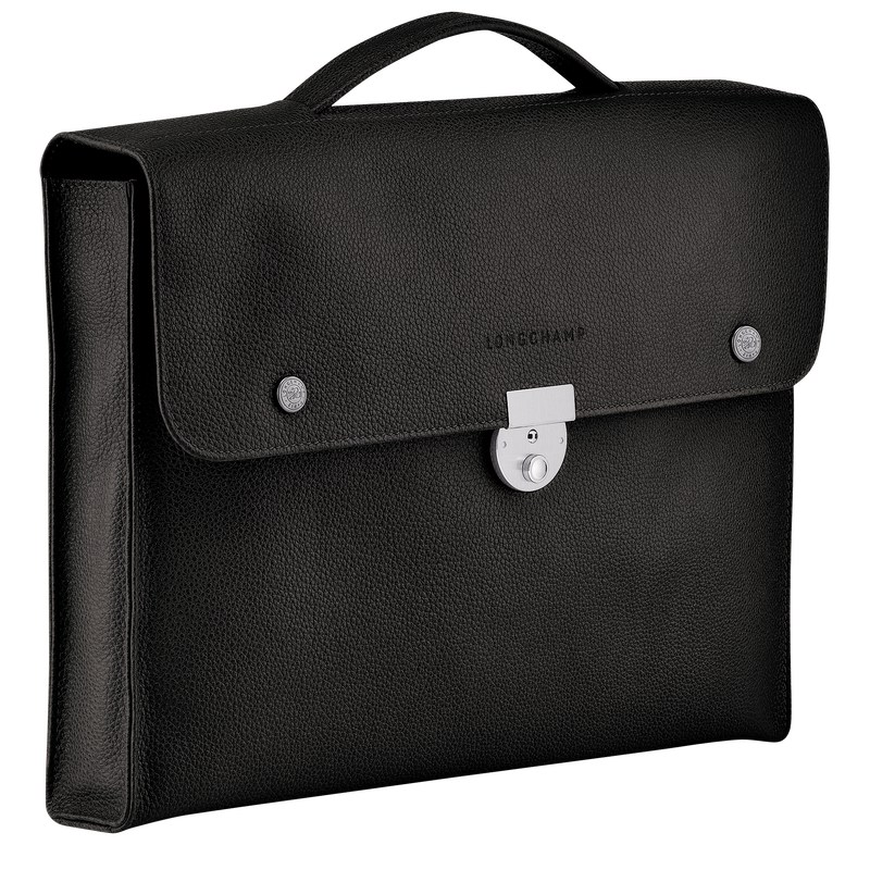 Longchamp Le Foulonné S Briefcase Schwarz | 6738QENUD